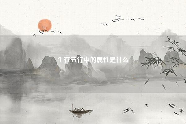生在五行中的属性是什么,生在五行中的属性 命理 第1张 生在五行中的属性是什么,生在五行中的属性 命理 第1张
